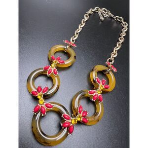 Pink and Tortoise Necklace